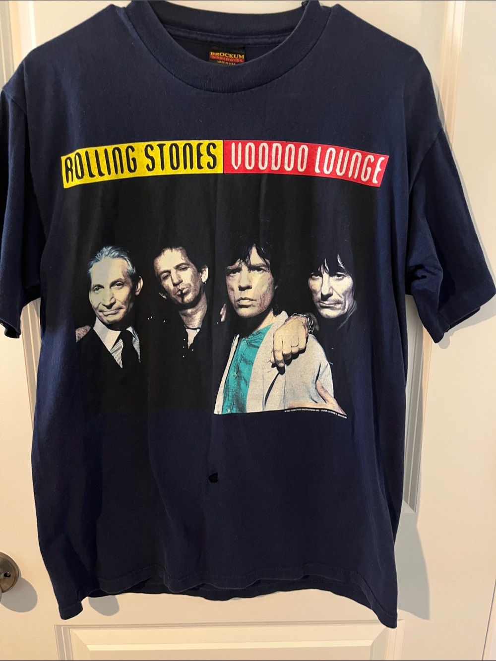 Rolling Stones Voodoo Lounge Graphic Tee - Navy Band Shirt
